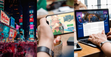 Images of some of Azerion's work including Hotel Hideaway and Disney Onward